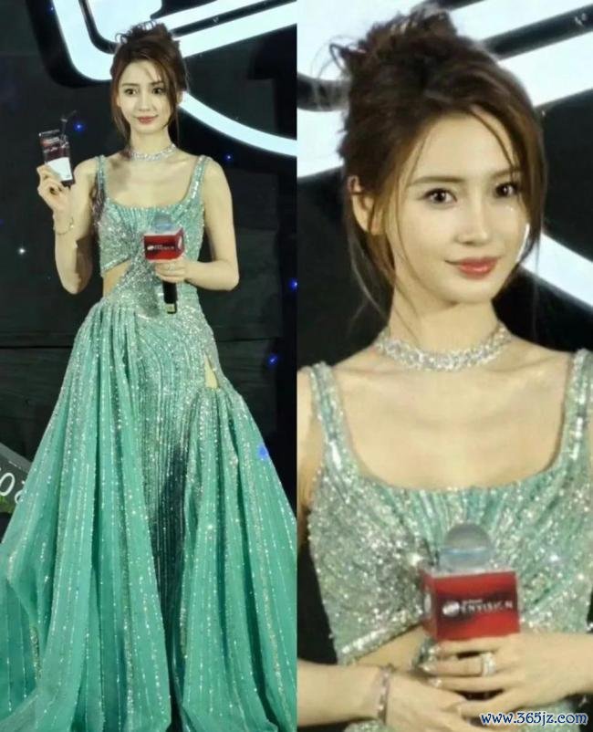 Angelababy现身品牌行为 造型惊艳引热议