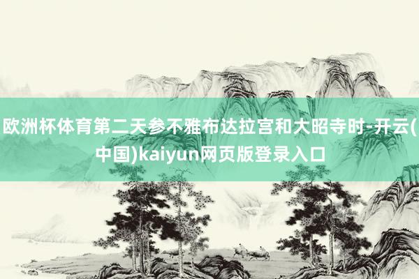欧洲杯体育第二天参不雅布达拉宫和大昭寺时-开云(中国)kaiyun网页版登录入口